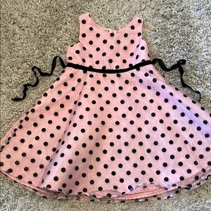 Pinky Pink Polka Dot Party Dress, Size 6